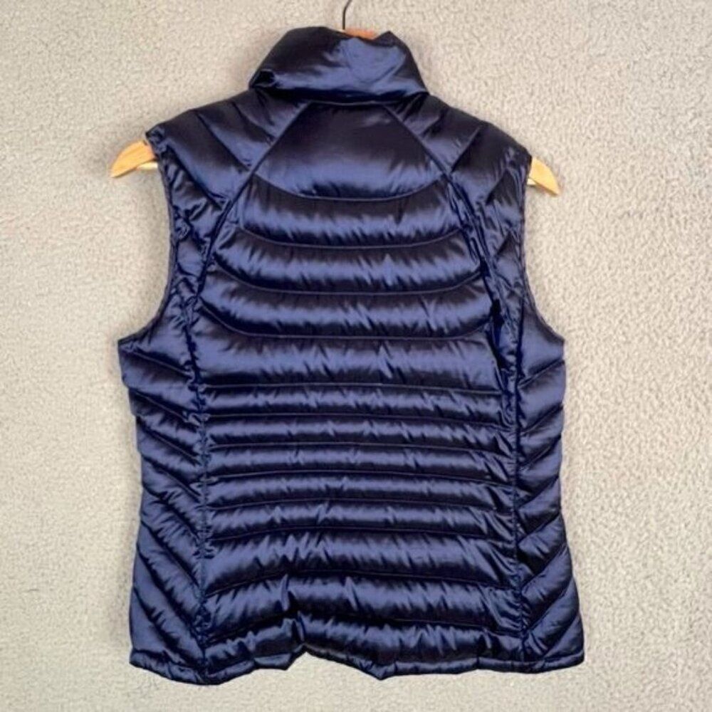 BERNARDO WOMENS BLUE PUFFER VEST GOOSE DOWN SIZE M - Picture 3 of 10